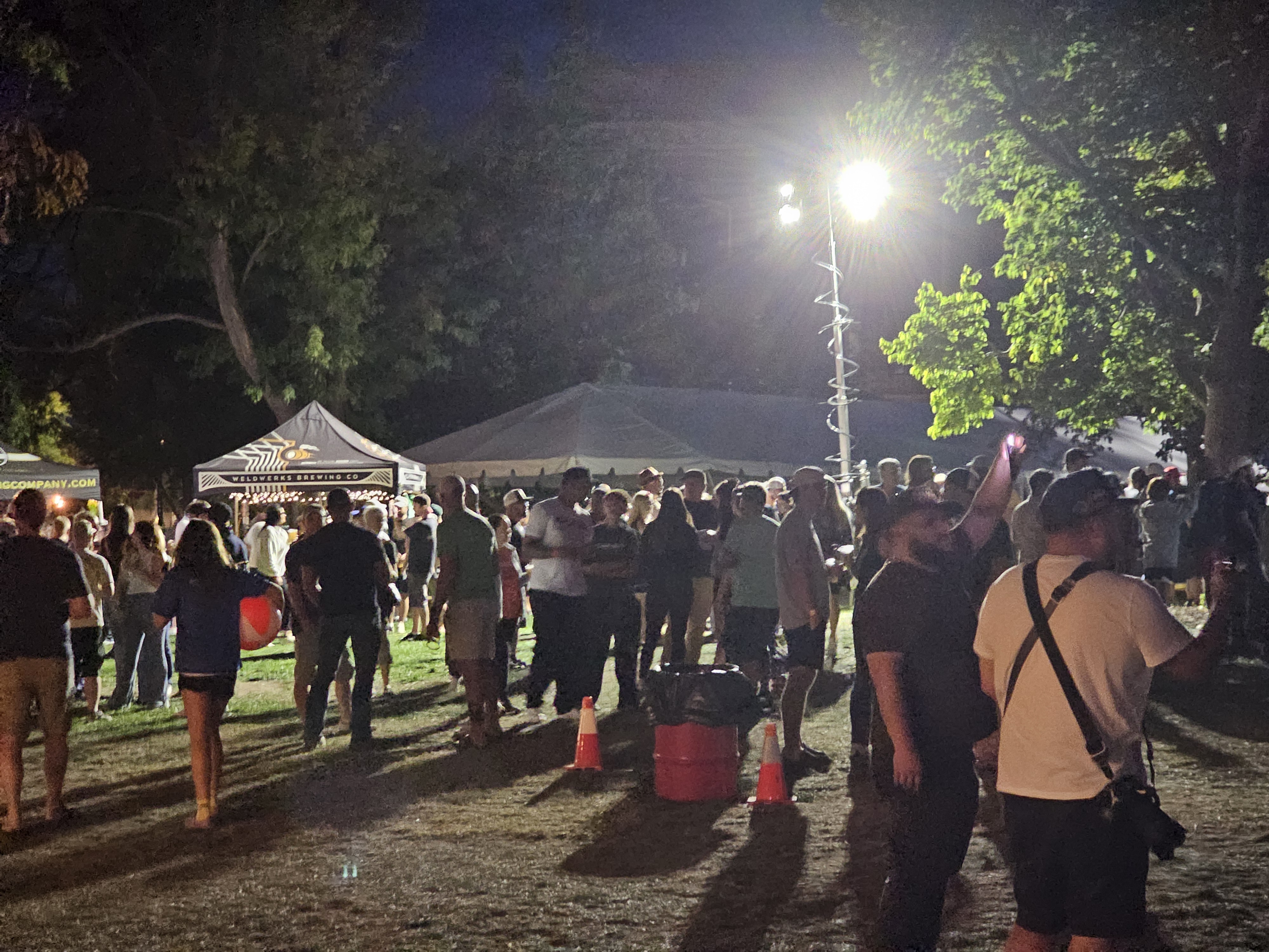 Saturday night at Oktobrewfest in Lincoln Park