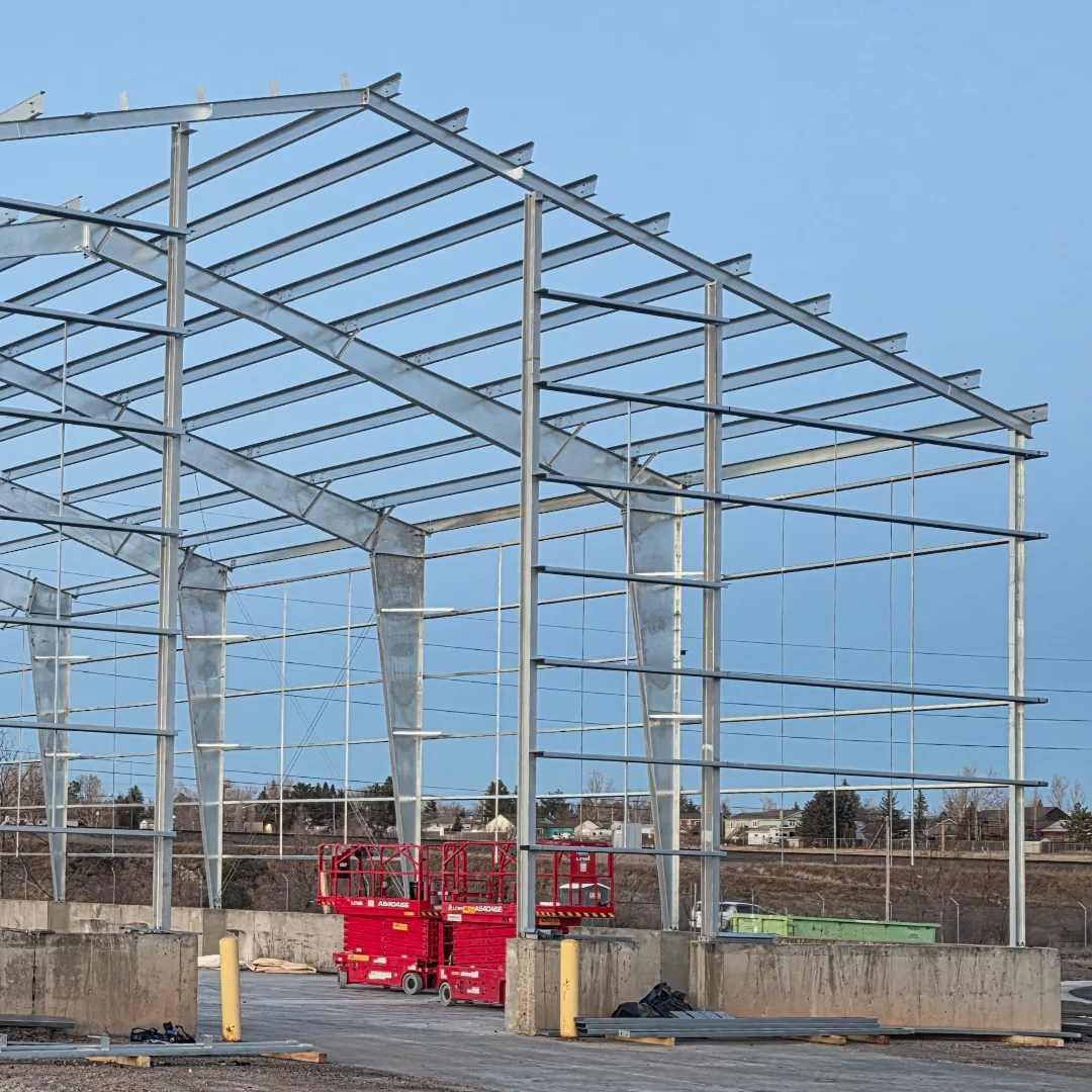 Frame going up