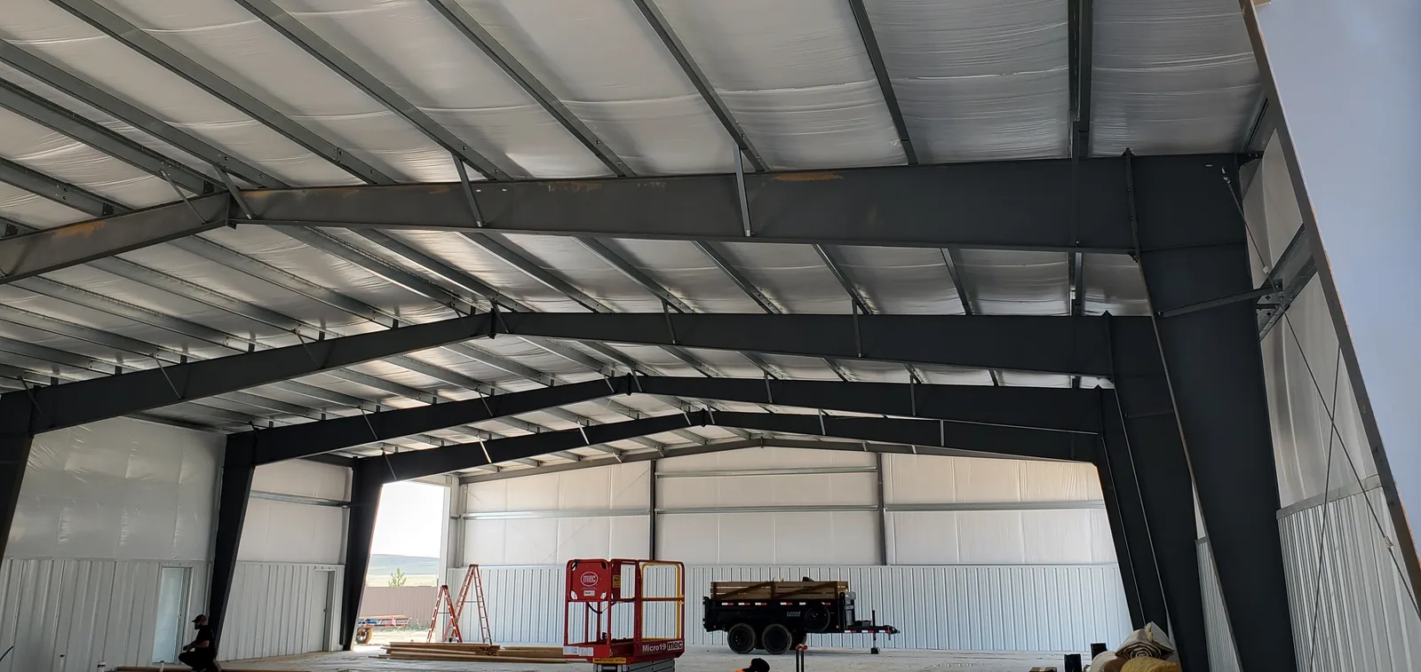 Steel framing, inside