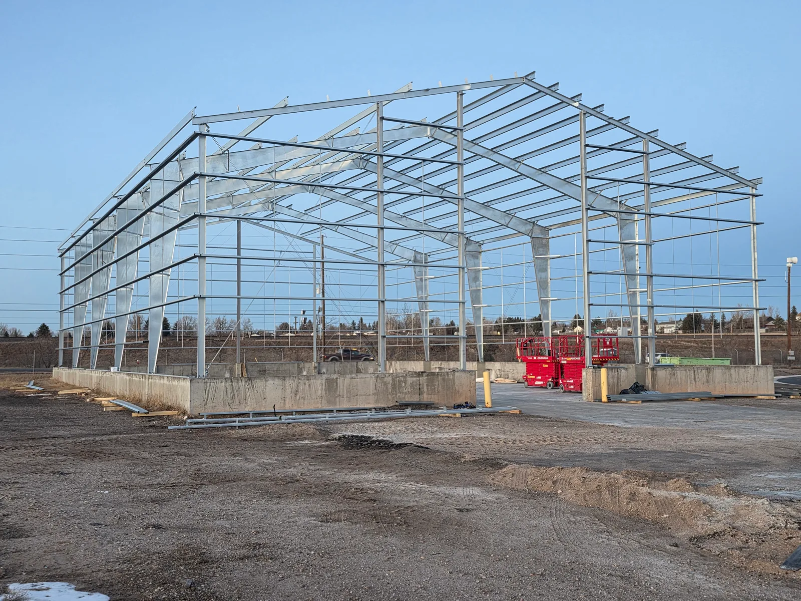 Metal shop building constructed by NoCo Metal Workz serving Fort Collins, Loveland and Northern Colorado